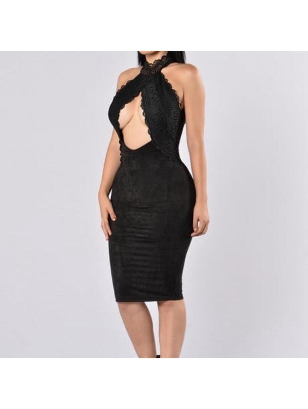 Lover's Lace Dress - Black